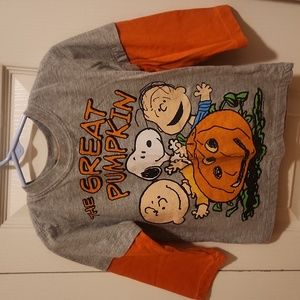 Snoopy The Great Pumpkin long sleeve shirt, EUC